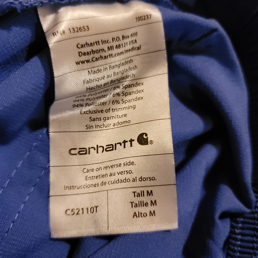 COPY - NWT Women's Carhartt Scrubs size medium tall - Picture 8 of 10